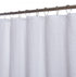 White Floral Puckered Shower Curtain